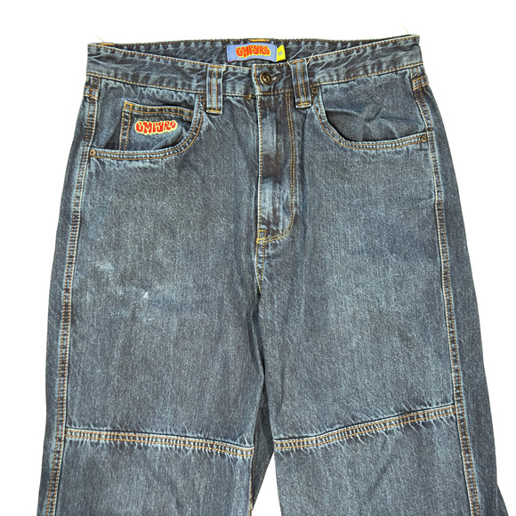 Empyre Jeans Baggy Wide Leg Blue Skater Grunge Y2K Style Men's Size 30 - Picture 2 of 15